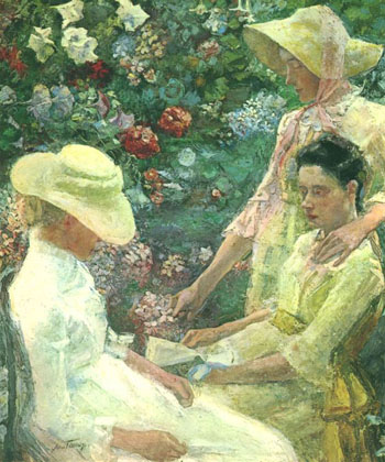 Trio Fleuri 1886 - Jan Toorop reproduction oil painting