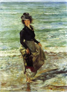 Charlotte Berend Corinth Wading 1902 - Lovis Corinth reproduction oil painting