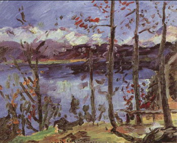 Easter at Lake Walchen - Lovis Corinth reproduction oil painting