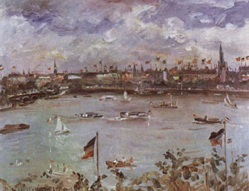 Emperors Day in Hamburg - Lovis Corinth reproduction oil painting