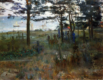 Fishermens Cemetery at Nidden 1893 - Lovis Corinth reproduction oil painting