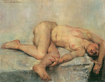 Liegedender Weiblicher Akt Reclining Nude 1907 - Lovis Corinth reproduction oil painting