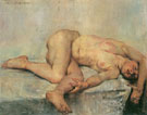 Liegedender Weiblicher Akt Reclining Nude 1907 - Lovis Corinth