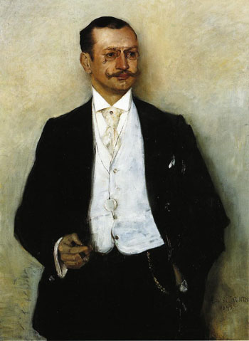 Portrait of the Painter Karl Strathmann 1895 - Lovis Corinth reproduction oil painting