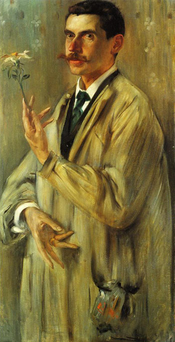 Portrait of the Painter Otto Eckmann 1897 - Lovis Corinth reproduction oil painting