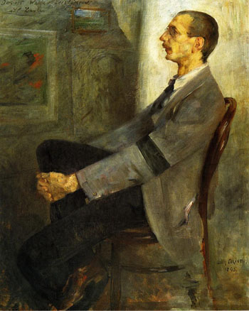 Portrait of The Painter Walter Leistilow 1893 - Lovis Corinth reproduction oil painting