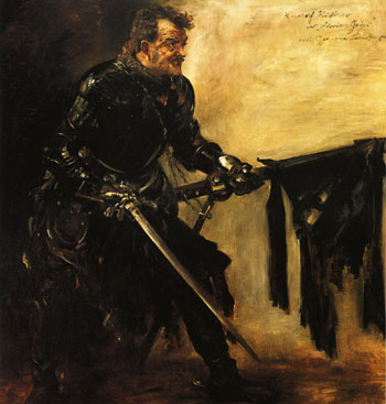 Rudolph Rittner as Florian Geyer First Version 1906 - Lovis Corinth reproduction oil painting