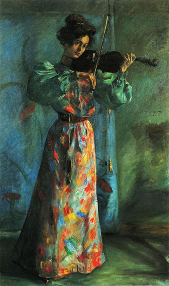 The Violinist 1900 - Lovis Corinth reproduction oil painting
