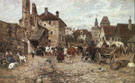 Market Day - Karl Stuhlmuller reproduction oil painting