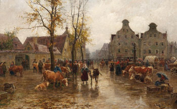 Markttag - Karl Stuhlmuller reproduction oil painting