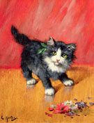 An Innocent Look - Leon Charles Huber reproduction oil painting