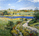 Autumn Roadside 1918 - Willard Leroy Metcalfe reproduction oil painting