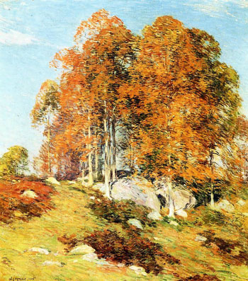 Early October - Willard Leroy Metcalfe reproduction oil painting
