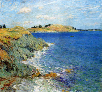 Ebbing Tide Version Two 1907 - Willard Leroy Metcalfe reproduction oil painting