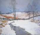 The First Snow 1906 - Willard Leroy Metcalfe reproduction oil painting