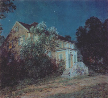 The White Lilacs 1912 - Willard Leroy Metcalfe reproduction oil painting