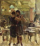 At the Scala Cafe the Hague - Isaac Israels reproduction oil painting