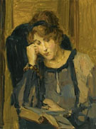 A Woman Reading - Isaac Israels reproduction oil painting