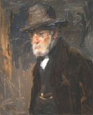 Portrait Father Jozef Israels - Isaac Israels