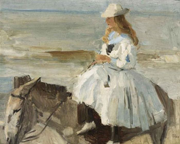 The Donkey Ride - Isaac Israels reproduction oil painting