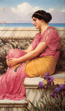 Absence Makes the Heart Grow Fonder 1912 - John William Godward reproduction oil painting