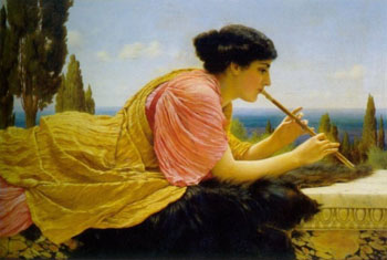 A Melody 1904 - John William Godward reproduction oil painting