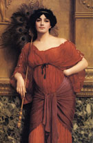 A Roman Matron 1905 - John William Godward reproduction oil painting