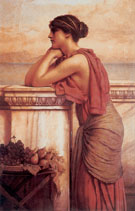 By The Wayside 1912 - John William Godward reproduction oil painting