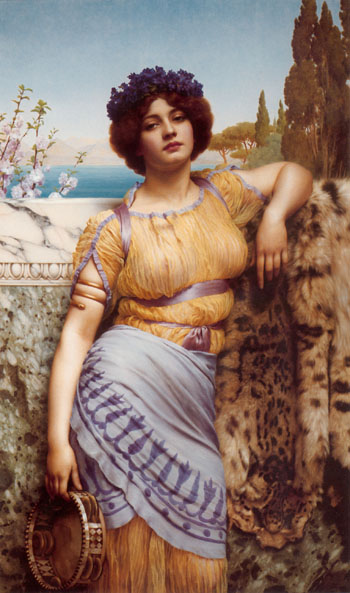 Ionian Dancing Girl 1902 - John William Godward reproduction oil painting