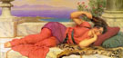 Noonday Rest - John William Godward reproduction oil painting