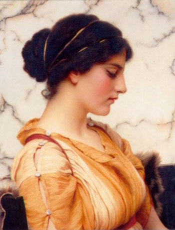 Sabrinella 1912 - John William Godward reproduction oil painting