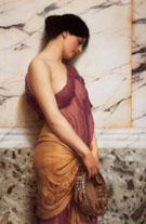 The Tambourine Girl 1906 - John William Godward reproduction oil painting