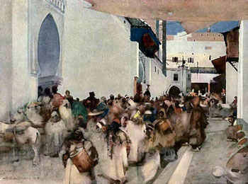 A Moorish Procession Tangier 1893 - Arthur Melville reproduction oil painting