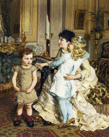 Motherly Love - Edgard Farasyn reproduction oil painting