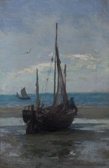 Pannepot on the Beach - Edgard Farasyn reproduction oil painting