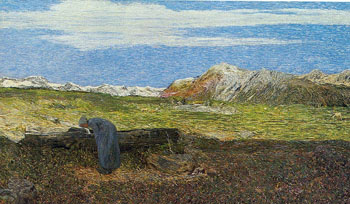 Alpenlandschaft - Giovanni Segantini reproduction oil painting