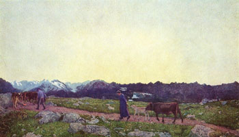 Nature - Giovanni Segantini reproduction oil painting