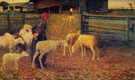 Ritorno All Ovile - Giovanni Segantini reproduction oil painting