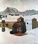 The Pain of Mourning - Giovanni Segantini reproduction oil painting