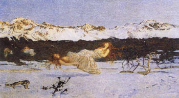 The Punishment of Lust - Giovanni Segantini reproduction oil painting