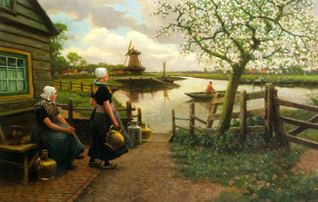 Spring - Henri Houben reproduction oil painting
