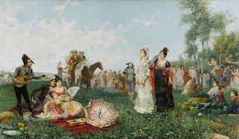 The Serenade - Juan Gimenez Martin reproduction oil painting