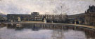 Tuileries After the Firing Seen from Carrousel Garden c1880 - Siebe Johannes Ten Cate reproduction oil painting