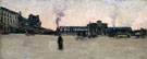 Tuileries After the Firing Seen the Great Basin c1880 - Siebe Johannes Ten Cate reproduction oil painting