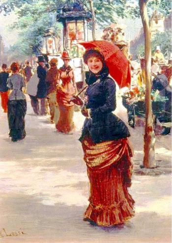 On the Boulevard Paris - Tito Lessi reproduction oil painting