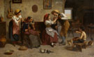 Il Nodo Al Fazzoletto - Eugenio Zampighi reproduction oil painting