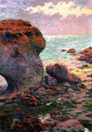 Rochers a Yport 1889 - Emile Schuffenecker reproduction oil painting
