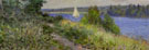 La Seine A La Bouille Coup de Vent Detail - Alfred Sisley