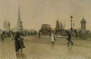 Vue de Rouen 1891 - Leon Jules Lemaitre reproduction oil painting