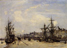 Honfleur the Railroad Dock - Johan Barthold Jongkind